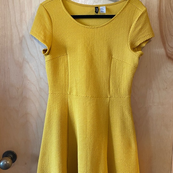Cute A-Line Mustard Dress! - Picture 2 of 4